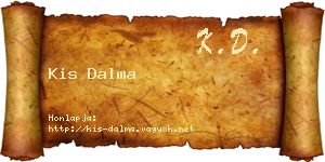 Kis Dalma névjegykártya