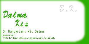 dalma kis business card